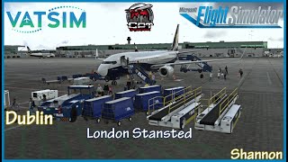 MSFS 2020:PMDG 737-800 |  RyanAir + INI Stansted  | Dublin - London - Shannon  | #msfs2020 #vatsim