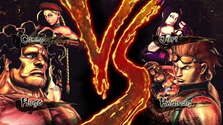 Street Fighter X Tekken - Hugo & Cammy Vs Hwoarang & Juri (Hardest)