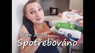 Spotřebováno za říjen 2019