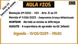 CMB - Aula #205 - Concurso de Jundiaí - Res 04/2010 - Decreto 11.566/2023 - MANTOAN - AUGUSTO