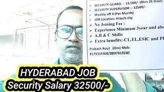 Hyderabad Job Salary 32400