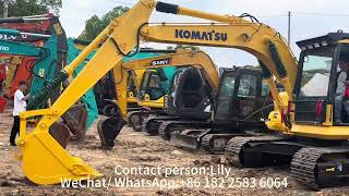 Pre- owned Komatsu PC130 is for sale in China. 13 tons. Contact Lily for more details.