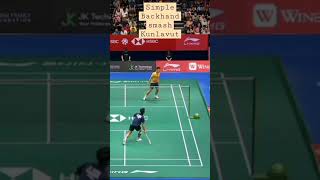 Simple backhand smash kunlavut vitidsarn #viral #badminton #thailand #indonesia