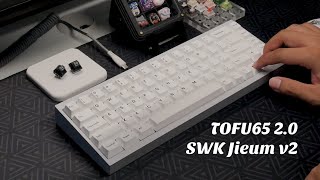 TOFU65 2.0 | SWK Jieum v2 | GMK Minimal R2 | Sound test | #yetimech