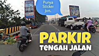 KENDARAAN DARI LUAR KOTA GUNAKAN STICKER PARKIR BERLANGGANAN - IKUT RAON MOTOVLOG MEDAN