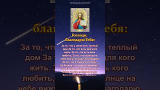 Господи, благодарю Тебя: За то, что я есть на свете. За то, что у меня есть семья. За хлеб