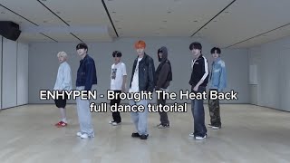 Enhypen - Brought The Heat Back full dance mirrored tutorial murphykdance