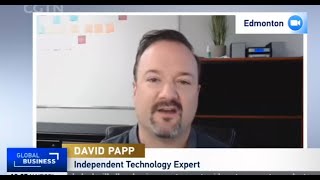 CGTN Europe, Global Business (London) live news interview re Sec230 tech CEOs defend Internet laws