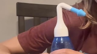 Carllg Neti Pot   Nasal Irrigation Wash Bottle with Sinus Rinse Salt for Adult & Kid Review