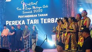 Keputusan Pertandingan dan Acara Penyampaian Hadiah kepada Para Pemenang Festival Tari Sarawak 2022