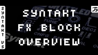 Syntakt  FX BLOCK