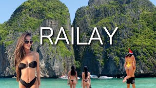 🌴Railay🌴 is the best place in Krabi. 4K Walking Tour. THAILAND 2024.