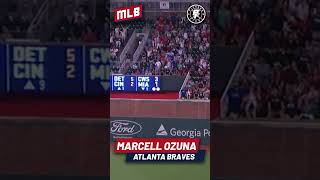 MARCELL OZUNA CONECTA HOME RUN A 409 PIES VS JOSE ALVARADO #mlb #marcellozuna #braves