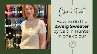 How to make Zweig by Caitlin Hunter with short sleeves