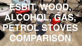 Cooking outdoors with Esbit vs Wood vs Spirit vs Gas vs Fuel