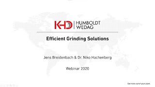 KHD Webinar: Efficient Grinding Solutions