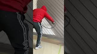 how to paint wall with spray gun | #shorts #youtubeshorts