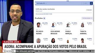 Ricardo Nunes está em 1° lugar com 42% dos votos com 0,02% das urnas apuradas - Eleições 2024