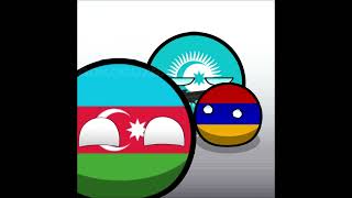 The Top 4 Turkic Version - (CR: @Vusal_64 ) #shorts #countryballs #edit