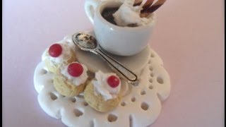 DIY Polymer clay hot chocolate and pastries/ merenda cioccolata e pasticcini :)