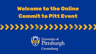 Online Commit to Pitt Program 2022