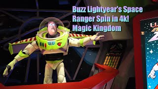 Buzz Lightyear's Space Ranger Spin - Magic Kingdom Walt Disney World Ride POV in 4k