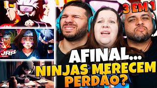 3 EM 1 SAD Do Kakashi, Obito e Rin | 7 MINUTOZ + JRP + ZUK IA | FAMILY REACTS