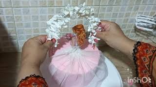 how to make bridal shower cake/ bride to be cake design/ girls birthday cake design