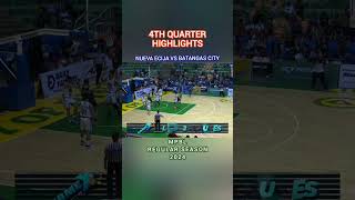 4th Quarter Highlights: Nueva Ecija vs Batangas City | MPBL 2024 #nuevaecija #batangascity