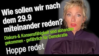 Nach dem 29.9: Demokratie ist geschwächt durch Konsens- und Diskursunfähigkeit