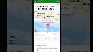 Pacitan Earthquake #shorts #gempa #indonesia #beritaterkini