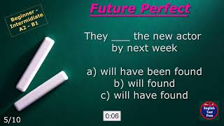 #grammar #quiz Future Perfect #future #perfect #tense