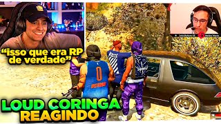 LOUD CORINGA REAGINDO A " INVADINDO OS VERMELHOS! GTA RP (CIDADE DA LOUD) #15 "