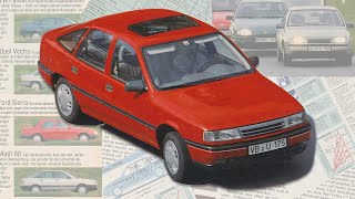 OPEL VECTRA A • ПРОТИВ конкурентов ВОСЬМИДЕСЯТЫХ • ИСТОРИЯ автомобиля 1980-х