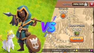 Royal champion VS Goblin map | dose Royal champion clear all levels? |clash of clans|