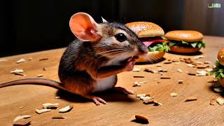 Mouse Nibbling on a Hamburger  - AI video - Deep Fake - Luma - Dream Machine