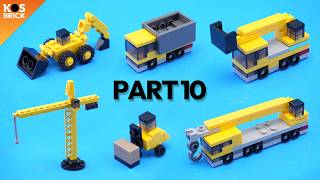 Lego Construction Mini Vehicles - Part 10 (Tutorial)