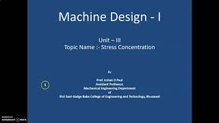 27 Unit III  Stress Concentration