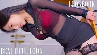 [4K룩북] 밤을 즐길 수 있는 아름다운 모습, 정말 놀라운 룩북입니다 [Amazing Korean Girl Lookbook] 다이렉트캠 모델 룩북 A beautiful look