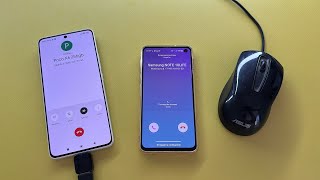 Incoming Call Call With Computer Mouse Poco X6 vs Samsung Galaxy S10E