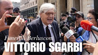 Funerali di Berlusconi: il ricordo di Vittorio Sgarbi