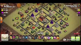 TH10 WAR ATTACK STRATEGY ! USE GOLALOON 3 STAR ATTACK (COMBINATION GROUND AND AIR TROOPS)