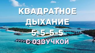 Квадратное дыхание для тонизации нервной системы (5-5-5-5) с озвучкой