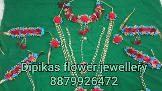 Baby shower jewellery#artificial flower jewellery by koliqueen whatsapp me on 8879926472.No.29