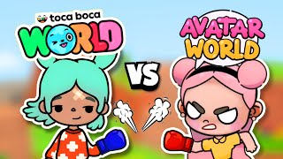 BATTLE!! 😱 TOCA BOCA WORLD Vs AVATAR WORLD | Toca Boca VS Pazu Games