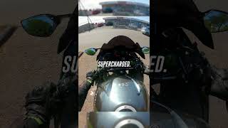 Riding The Supercharged Motorcycle😱 #kawasakininjah2 #bikers #motorcycle