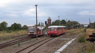 Doppelausfahrt:172 001 und LVT/S in Karow (Meckl.) 17.08.19