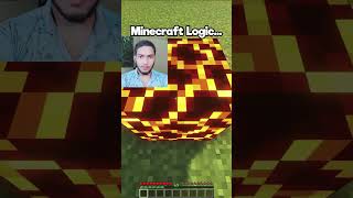 Minecraft logic 😮 #shorts #trending #minecraft #gaming