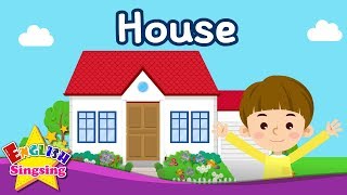 Kids vocabulary - [Old] House - Parts of the House -  English educational video