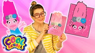 Trolls Princess Poppy DIY Notebook! | Arts and Crafts with Crafty Carol at Cool School